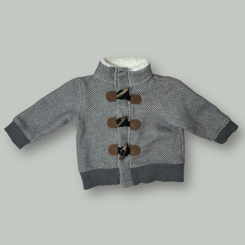 Carter’s grey toggle infant sherpa jacket 3mo